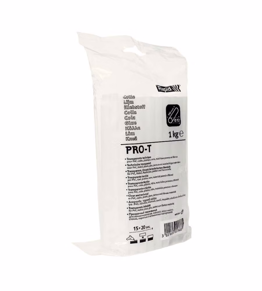 Rapid Colla Stick Trasparente Professionale 1 kg - d. 12 x 190 mm