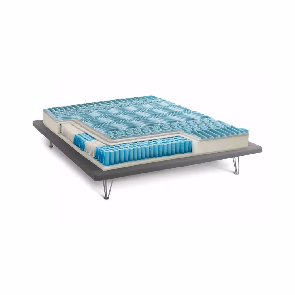 Materasso singolo Adrano Talamo Italia in Memory Foam con Gel e Molle Insacchettate, Sfoderabile e Anallergico, L 80 cm x P 190 cm x H 27 cm – 2