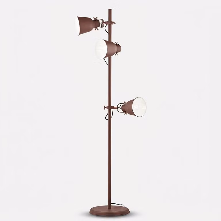 LAMPADA DA TERRA LEGEND: Lampada da terra in metallo color bronzo con finiture in rame