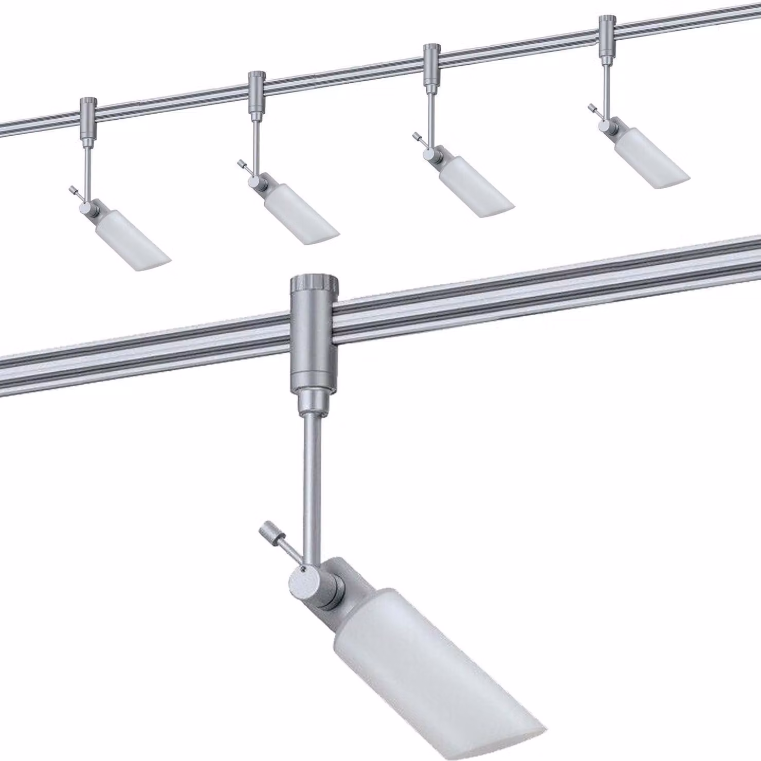 Set da 5 lampadine Paulmann Spot Phantom Phila 40W G9 opale / cromo opaco