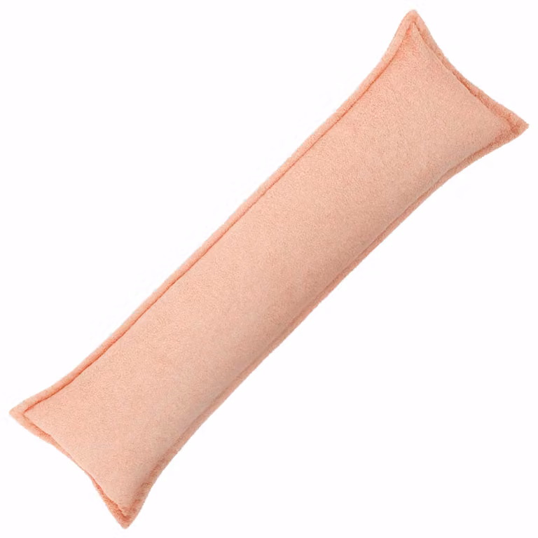 Federa a rullo HOUTEN vidaXL Rosa in tessuto bouclé, L 145 x P 40 cm