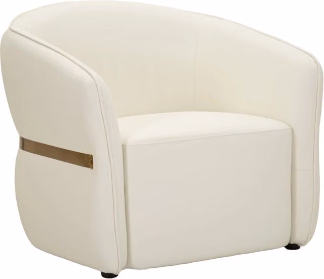 Poltrona Minsk 86x82x80 cm in Pino e MDF e Spugna e PU e Metallo