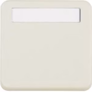 Berker 102250 Anello di raccordo con coperchio ribaltabile e campo di scrittura, bianco lucido, grado di protezione IP44