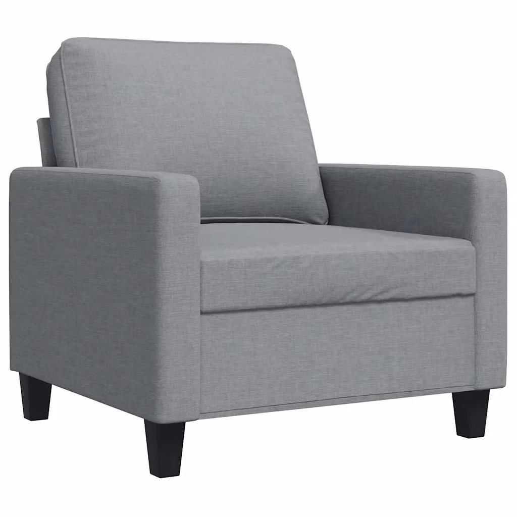 Poltrona relax moderna in tessuto grigio con struttura in metallo e braccioli per il tuo soggiorno – 2