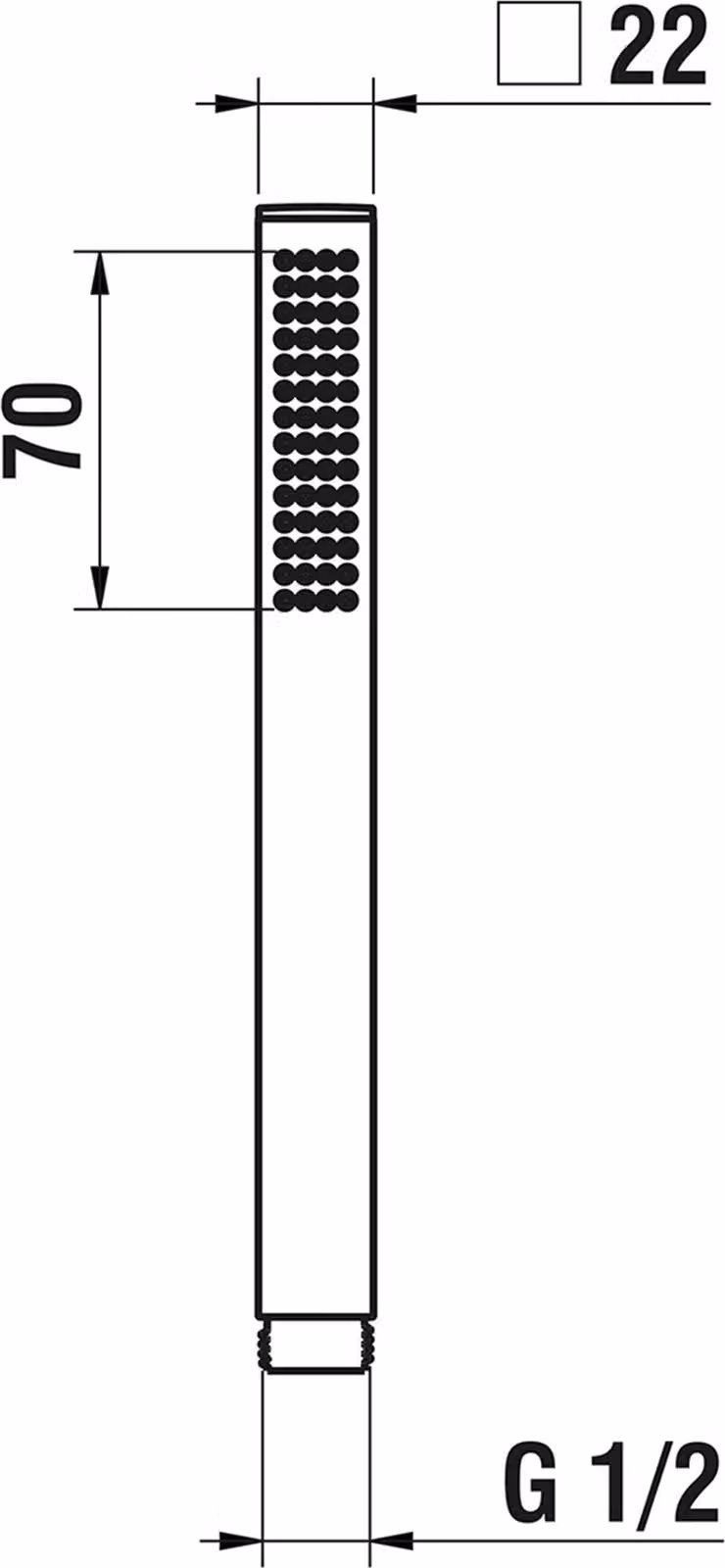LAUFEN CityStick Douchette à main, RubiClean, HF939035423000, HF939035423000