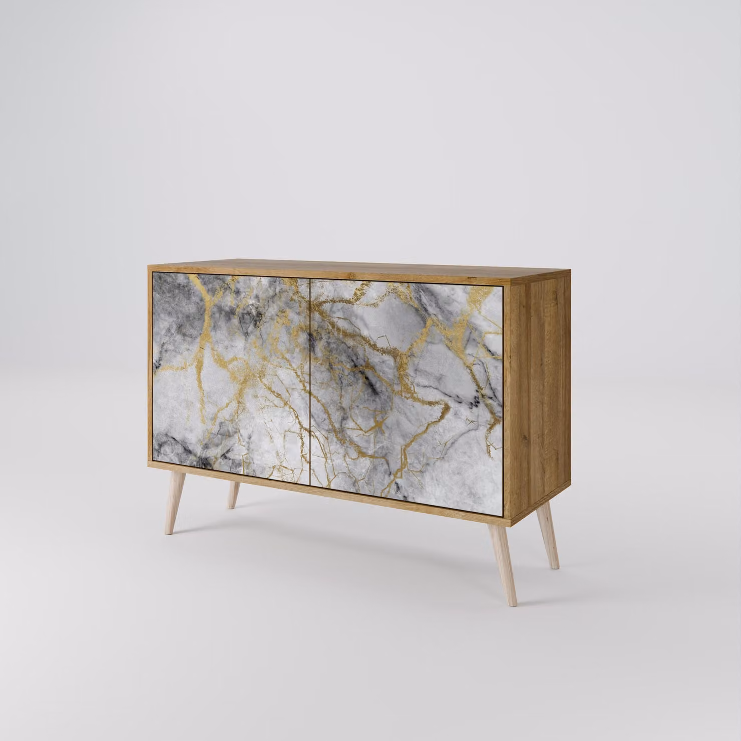 Cassettiera Spacerebels a 2 ante - credenza cassettiera - credenza alta - mobile guardaroba - soggiorno camera da letto - 57,5×111×42 (HxLxP)