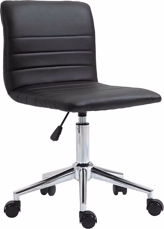 Sedia da ufficio ergonomica Famanu, regolabile in altezza - Colore: nero