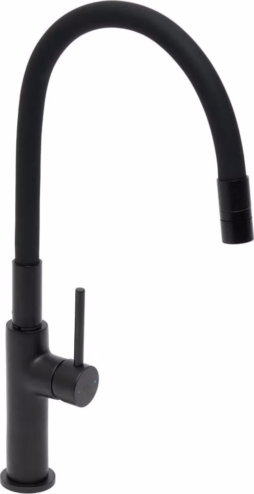 SAT Miscelatore flessibile per cucina Miscelatore per lavabo con bocca alta, nero opaco