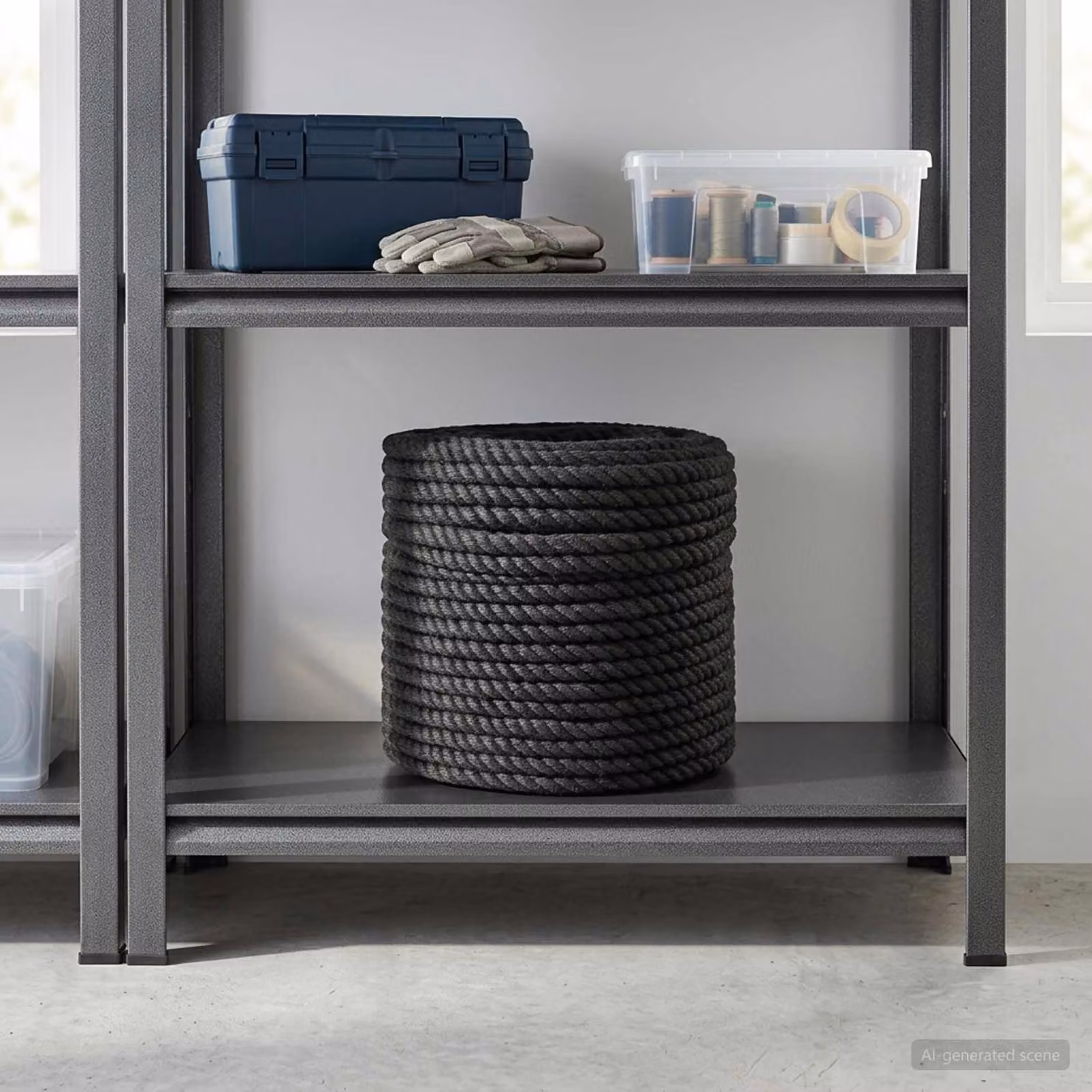 Corda di juta vidaXL nera 10 mm in 100% juta naturale