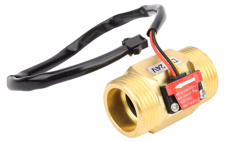 Sensore di flusso G1", effetto Hall, 2-50 L/min, in ottone