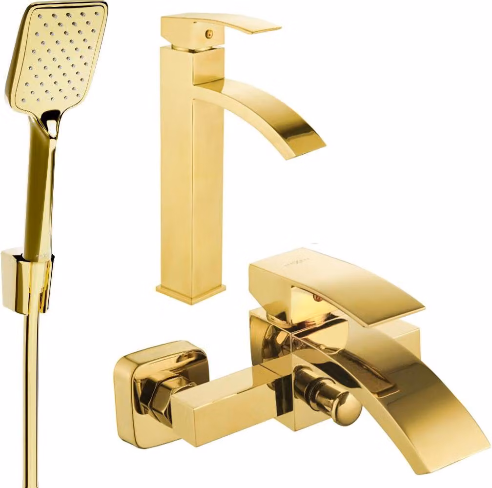 Mexen Libra R62 set da bagno, dorato - 745113R62-50