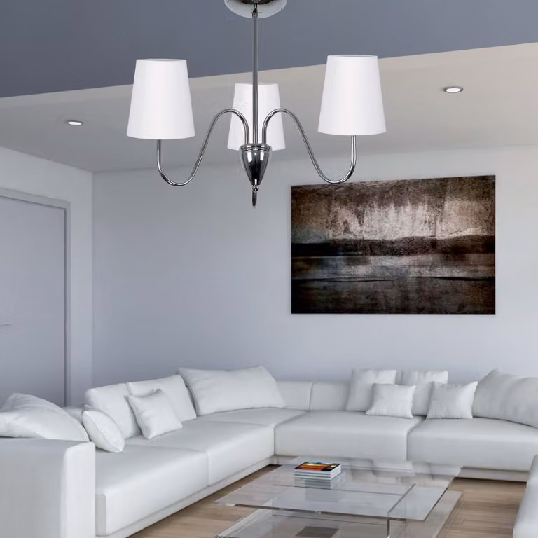 Lampada da soffitto di design KRIOS cromata, 3xE27, max 60 W