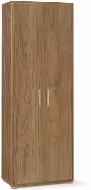 Armadio mobile 2 ante 71x41x199h cm in kit di montaggio colore Noce Stelvio