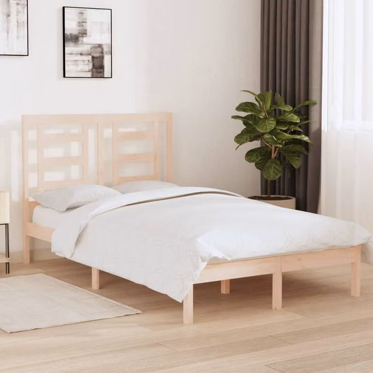 The Living Store Letto in legno massiccio di pino 120x200 cm