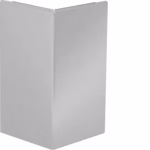 Copertura per angolo esterno in lamiera d'acciaio per canale di parapetto BRS, parte superiore 120 mm, grigio chiaro