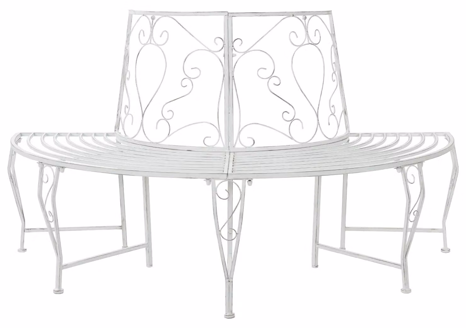 Panchina in legno 4 posti 160 x 80 x 89 cm Acciaio