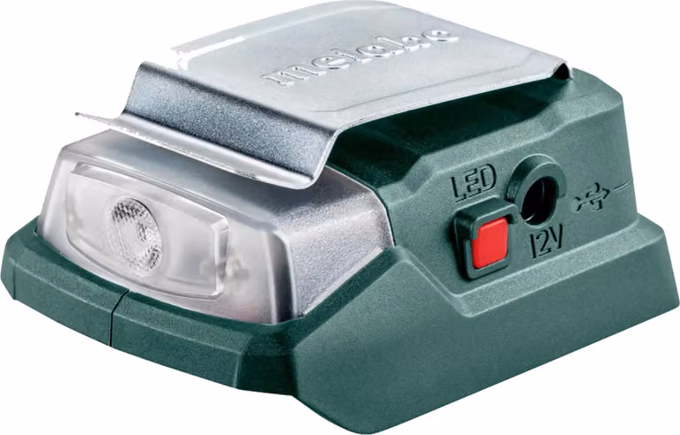 Metabo Akku Poweradapter Powermaxx PA 12 (LED-USB, mit LED-Licht, 12 V