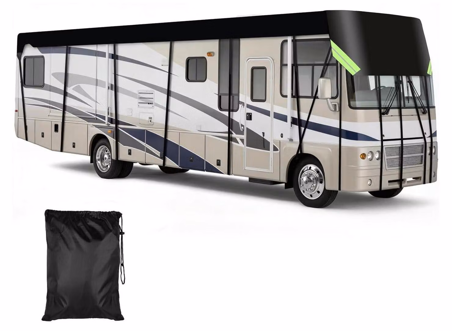 Copertura per camper, dimensioni 7,5 x 3 metri, tessuto Oxford 210D, impermeabile e resistente ai raggi solari