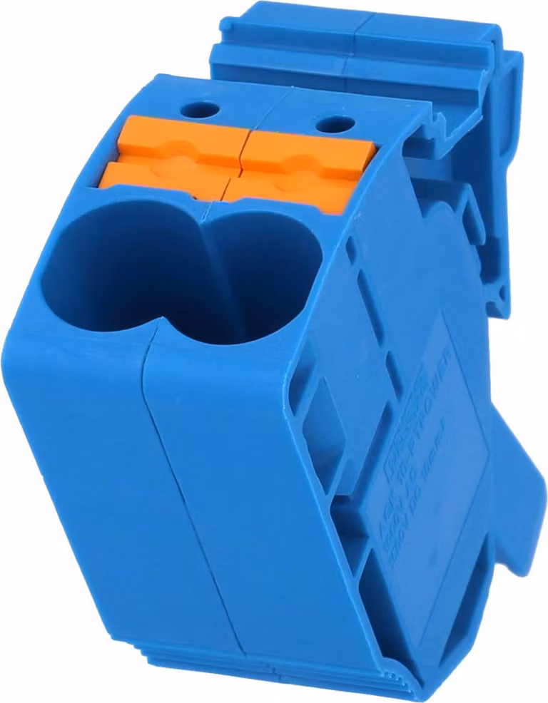 Phoenix Contact, morsetto di derivazione AGK 10-PT-POWER BU, tecnologia di connessione a molla (Push-In), tensione nominale 1500V - 1 pezzo