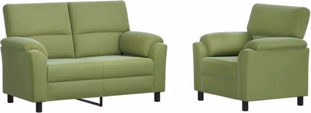 Set di 2 divani moderni vidaXL in velluto verde per il tuo soggiorno