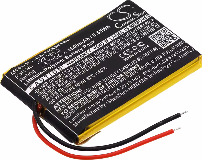 TECHTEK Batteria compatibile con [Teleradio] TG-TX-MNL sostituisce 22.381.3