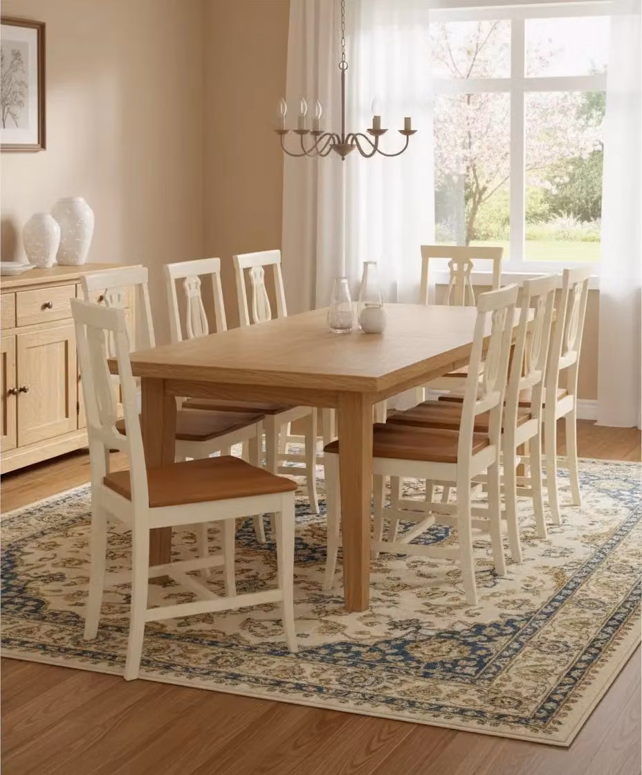 Set di 2 sedie a lira in legno di faggio stile shabby chic bicolore con seduta in legno Mobili 2G – 2