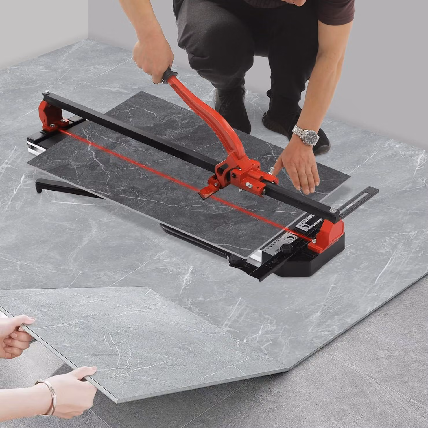 Tagliapiastrelle - Tagliapiastrelle manuale - Macchina per tagliare piastrelle - Tagliapiastrelle per pavimenti - Tagliapiastrelle a mano