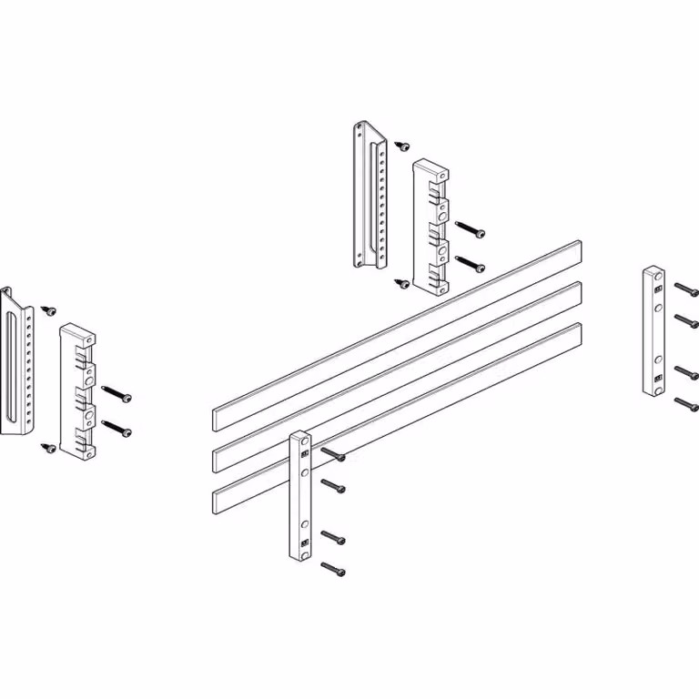 Modulo barra collettrice ABN profonda 2FB/2RE 60 mm con rame 30x5 mm, a 3 poli, EBM 32 mm MTSC22643
