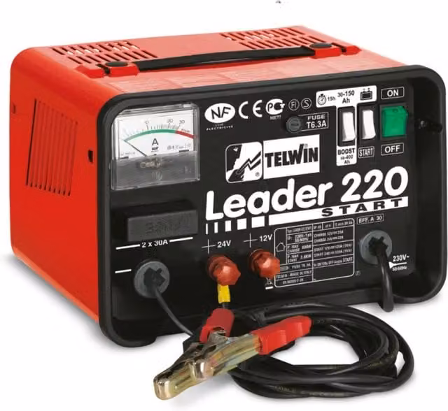 Carica Batteria Leader 220 Start Rosso