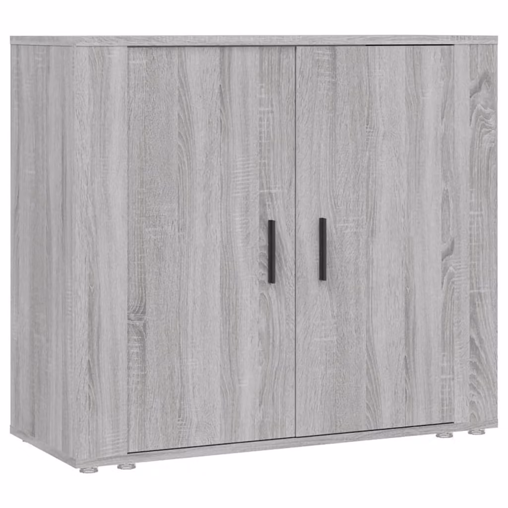 Credenza Grigio Sonoma 80x33x70 cm in Legno Multistrato