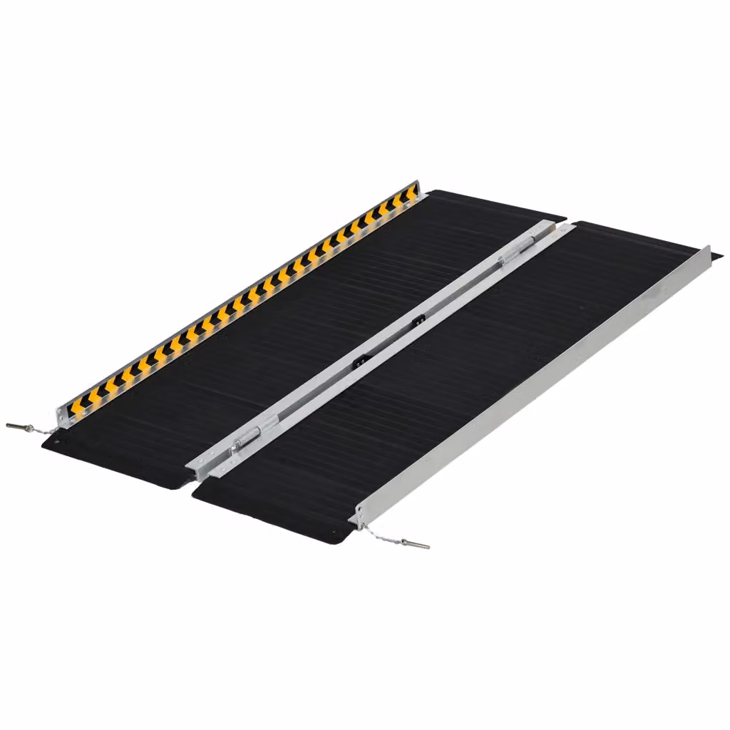 Rampa pieghevole per carico Zephmum in alluminio nero L: 122 cm, P: 73.6 cm – 2