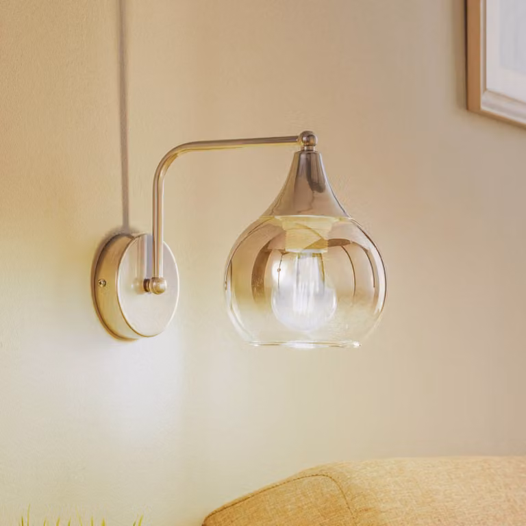 Applique da parete Monte Eko-Light, dimmerabile, Alluminio / Grigio / Zincato, Soggiorno / Sala da pranzo, Metallo, Moderno, Applique