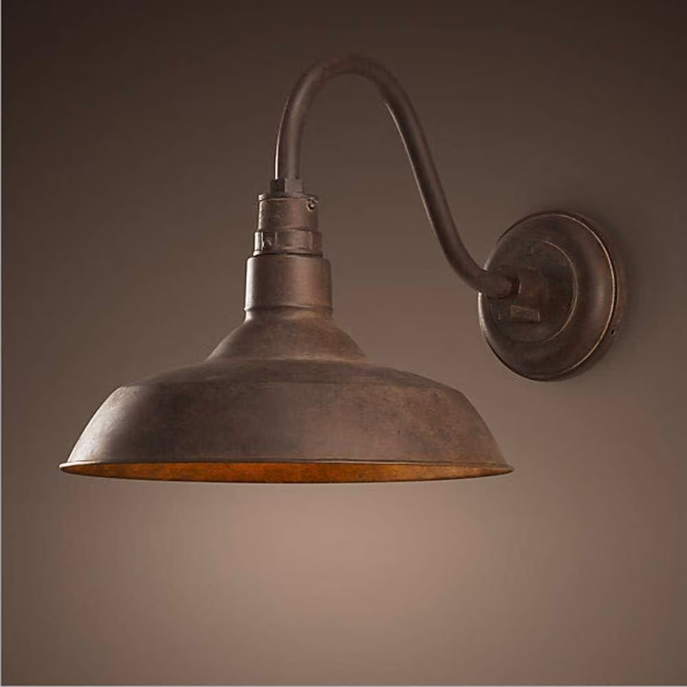 Lampada da esterno in bronzo, attacco E27, grado di protezione IP65, 110-240 V, per giardino