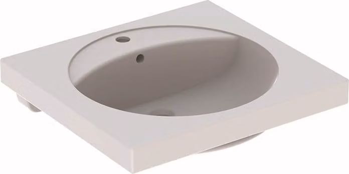 Lavabo Keramag Preciosa 253200, 60x55cm KeraTect bianco con foro per rubinetto, con sfioratore 253200600