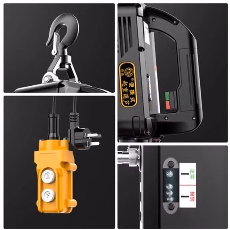 Argano elettrico - Potenza del motore: 1500 W - Capacità: 500 kg - Portatile