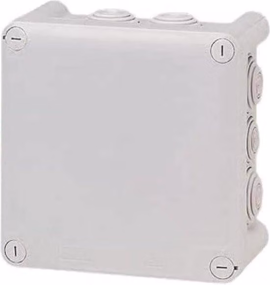 Scatola a vite quadrata impermeabile 130 x 130 x 74 mm con chiusura a vite 1-4