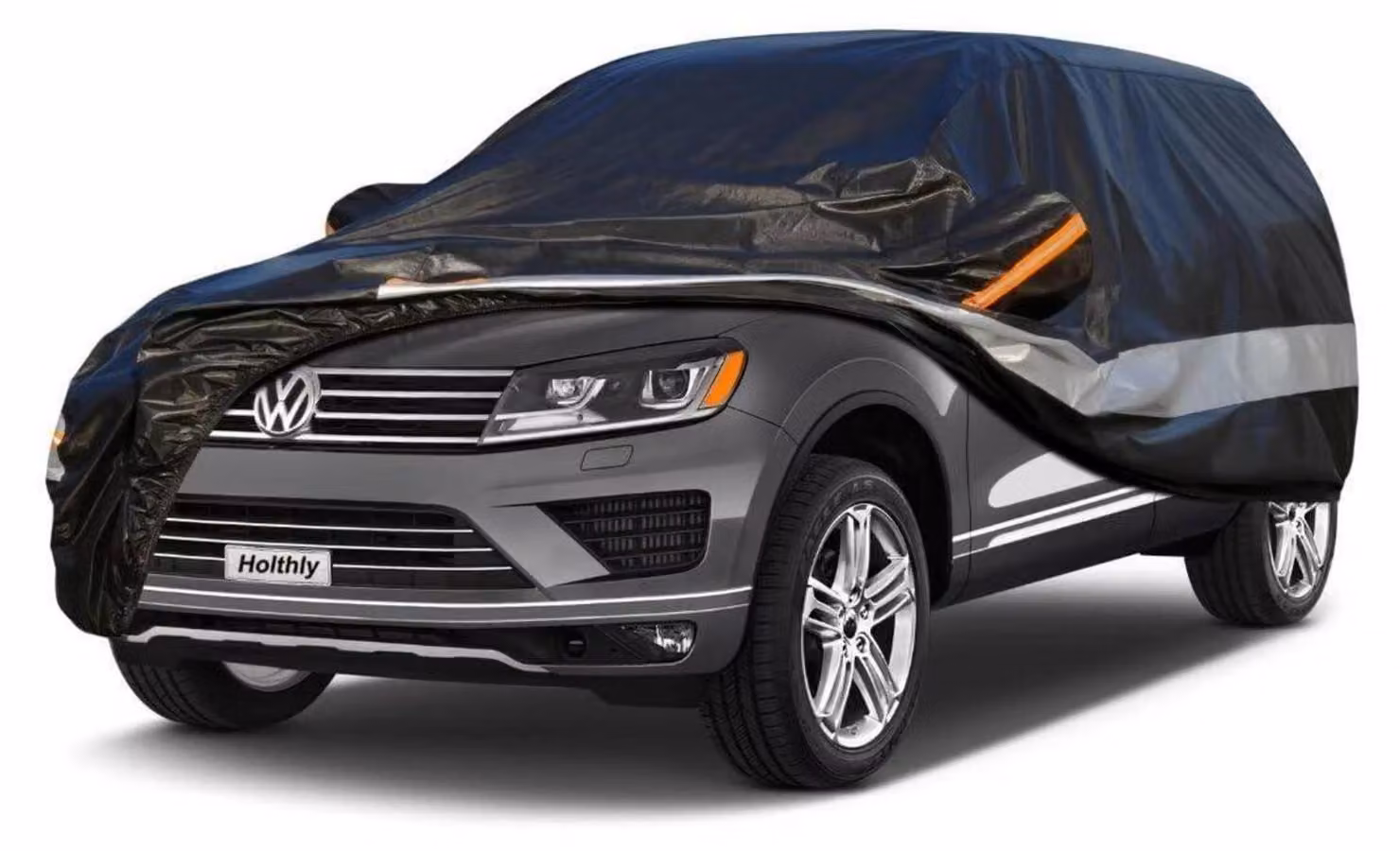 Copertura protettiva per auto, compatibile con VW Tiguan (2008-2017), multistrato (10 strati), impermeabile, con protezione UV, colore nero