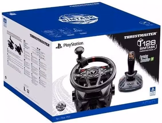 Thrustmaster t128 simtask farming pack nero usb volante + pedali + cambio analogico/digitale pc, playstation 4, playstation 5 - 4160937