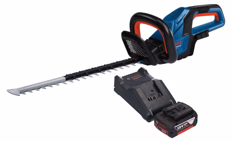 Bosch GHE 18V-50 Tagliasiepi professionale a batteria 18 V 50 cm senza spazzole + 1x batteria ricaricabile 5,0 Ah + caricabatterie