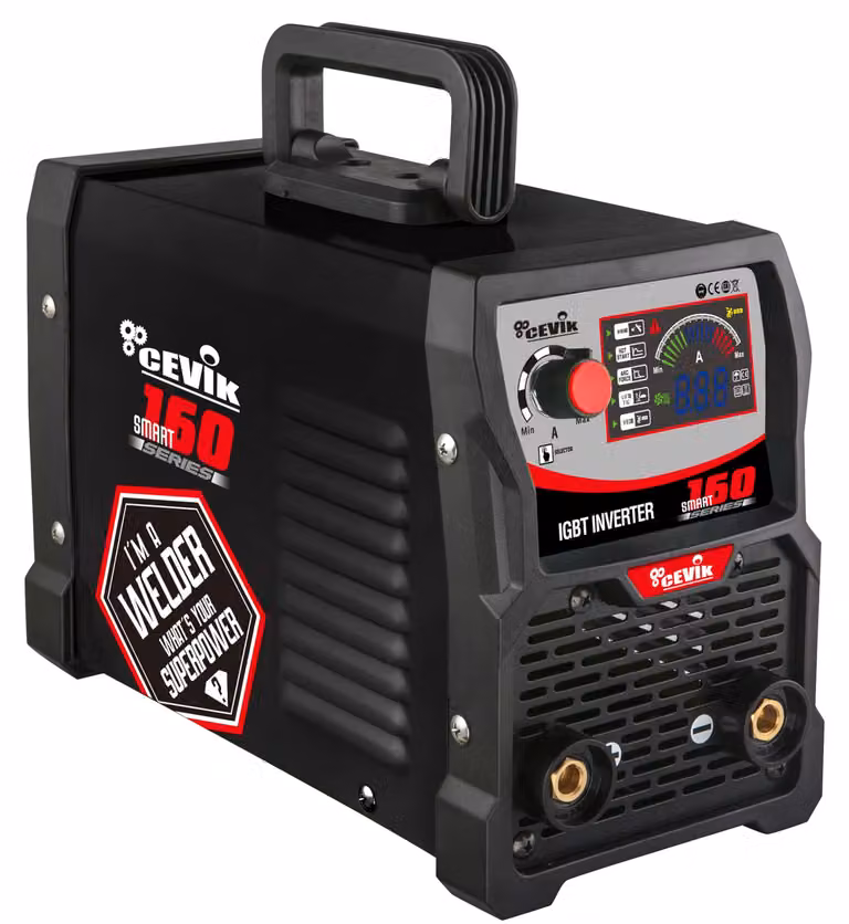 Saldatrice MMA inverter - 160 A di potenza - 230 V di tensione - Elettrodi fino a 4 mm