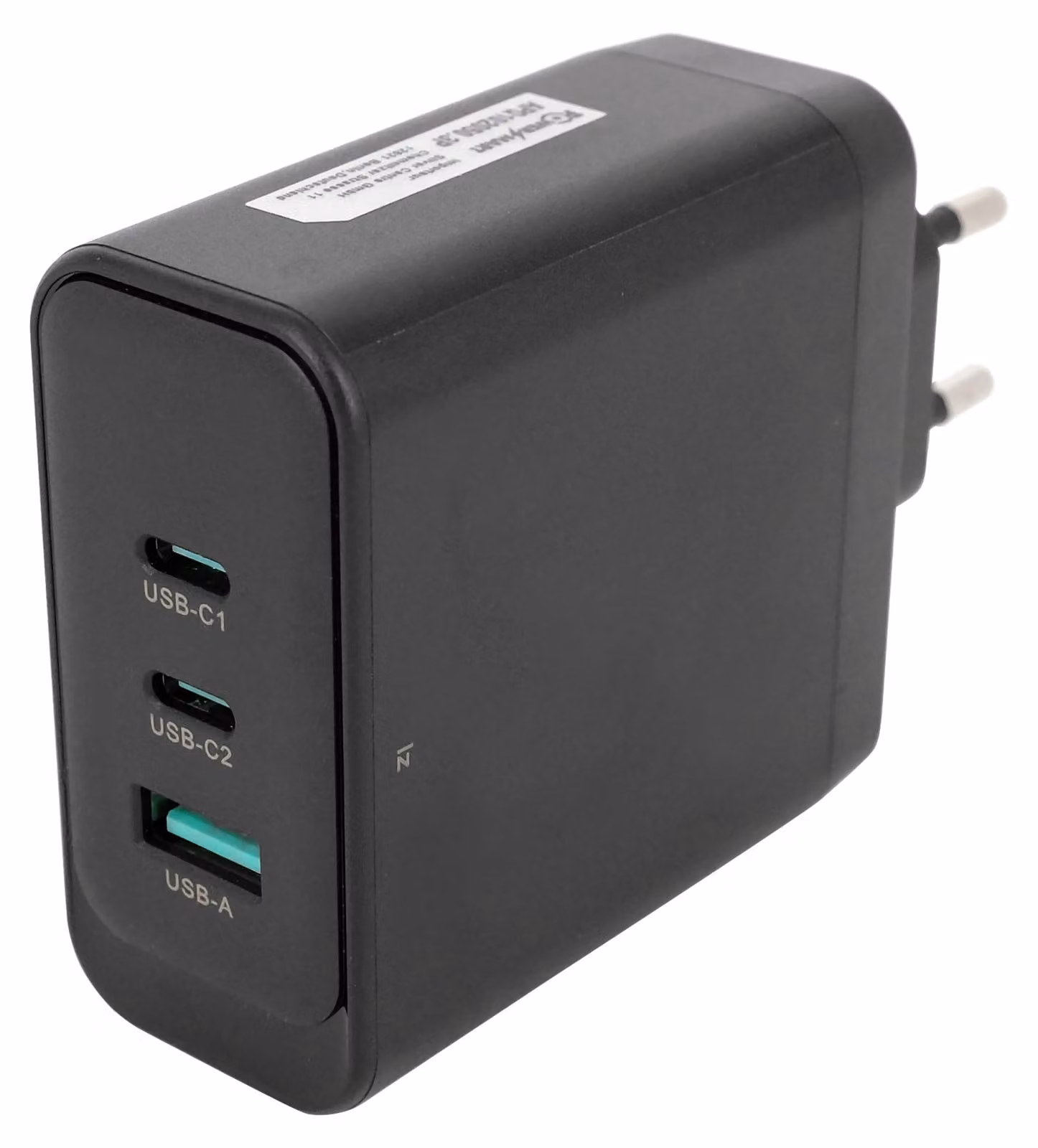Caricabatterie rapido universale PowerSmart a 3 porte GaN da 100W per MacBook Air, iProduct Device XS/ XS Max/ XR, ThinkPad, MateBook