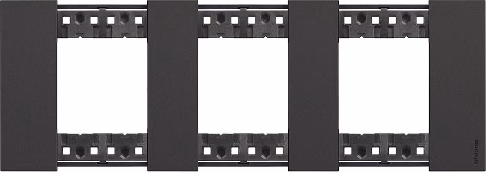 Coprire 2 x 3 moduli BTicino Living Now KA4802M3K_ Dark