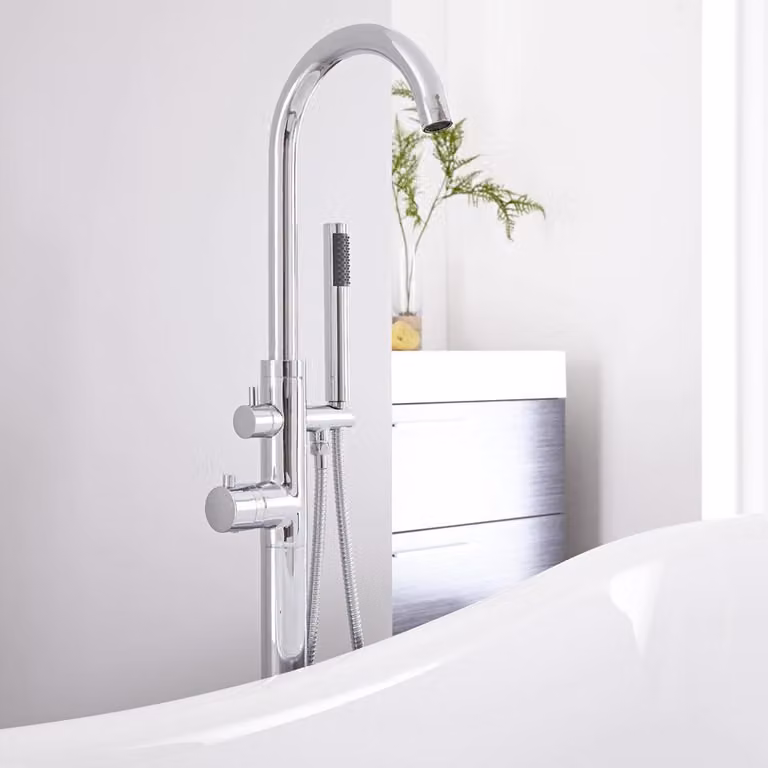 Gruppo Vasca Freestanding Cromato Mirage Hudson Reed