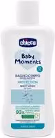 Bagnoschiuma Chicco Baby Moments Corpo no lacrime 200ml bianco