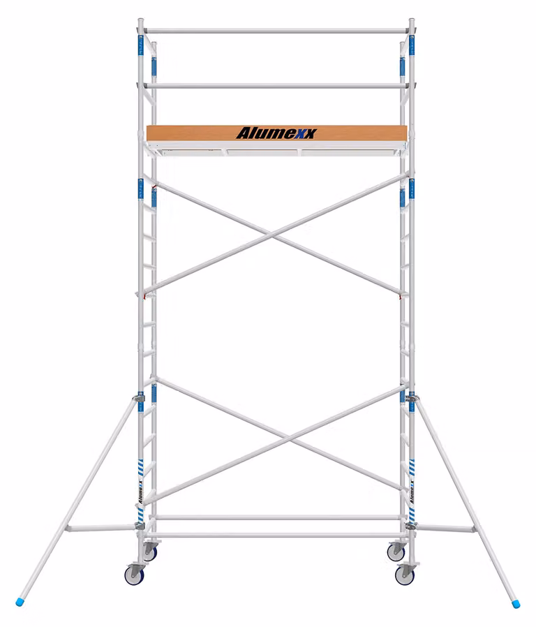 Rolsteiger – Piattaforma elevatrice mobile – Larghezza 90 cm – Altezza di lavoro 6,2 metri – Struttura in alluminio – Piattaforma in fibra di carbonio