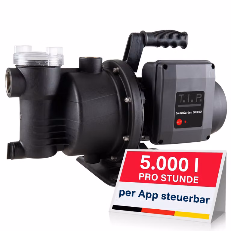 TIP Pompa da giardino intelligente SmartGarden 5000KF, portata massima 5.000 l/h