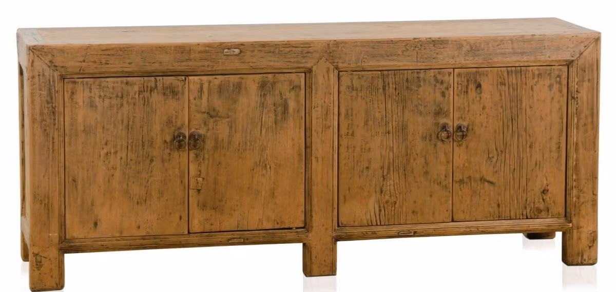 Mobile contenitore "Casa Padrino" in stile rustico, finitura marrone, stile antico, dimensioni 160 x 40 x 67 cm - Collezione "Landhausstil"