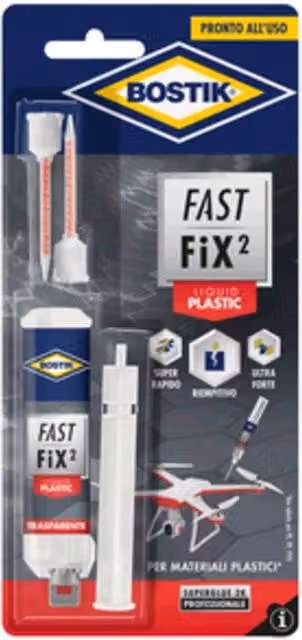 Colla Fast Fix Liquid Plastic 10 g Blister Bostik 6 Pezzi