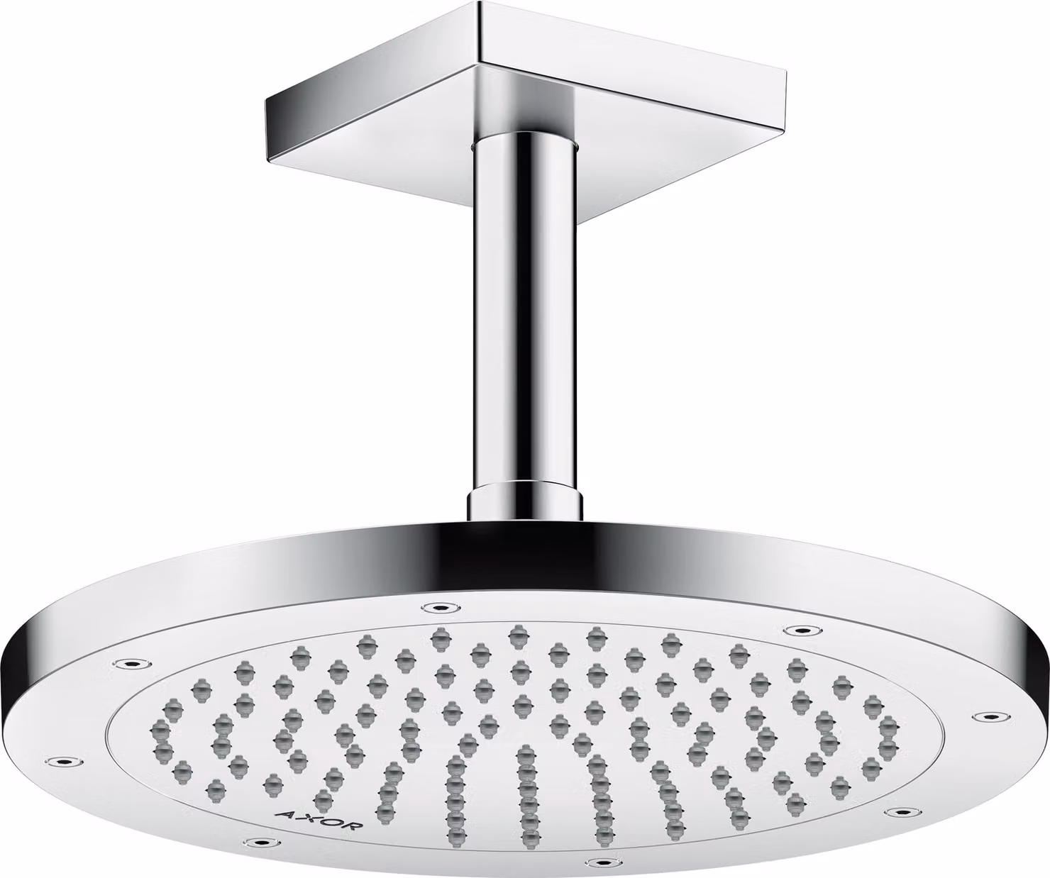 hansgrohe AXOR ShowerSolutions raccord de plafond, carré, 100mm, 26437000, 26437000