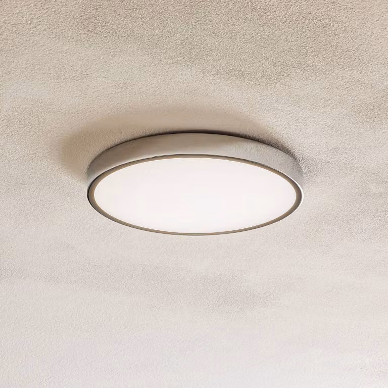 ORION Plafoniera a LED Bully, Cromo / Argento, Soggiorno / Sala da pranzo, Alluminio, Moderno, Plafoniera LED
